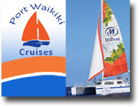 Port Waikiki Cruises - Catamaran at Hilton Hawaiian Village Beach Resort & 